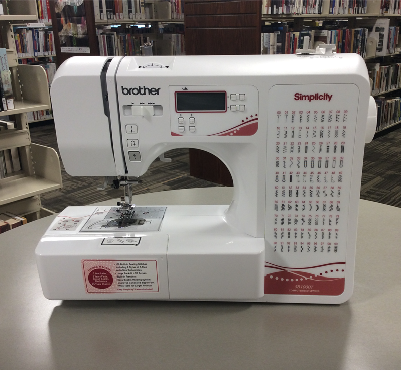 New: sewing machine available for checkout